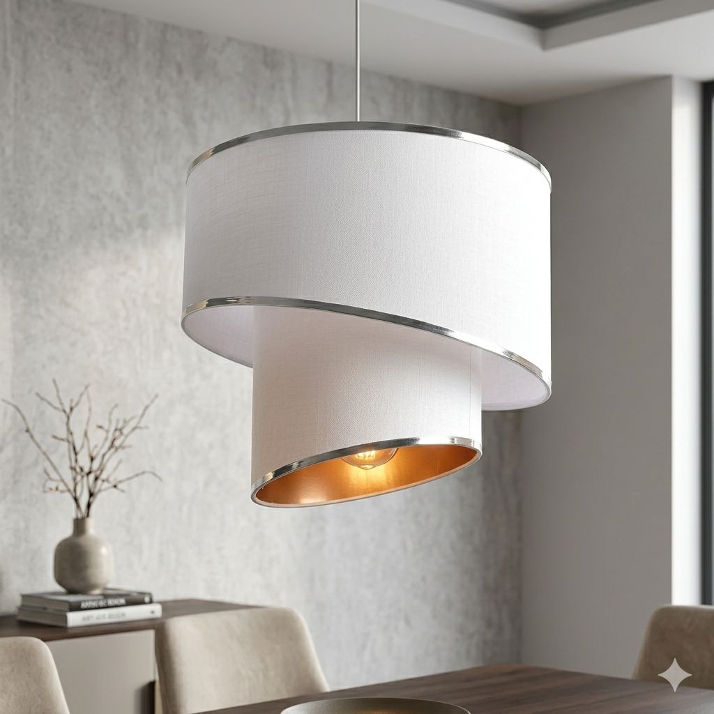 Tiered Drum, Silver Trim