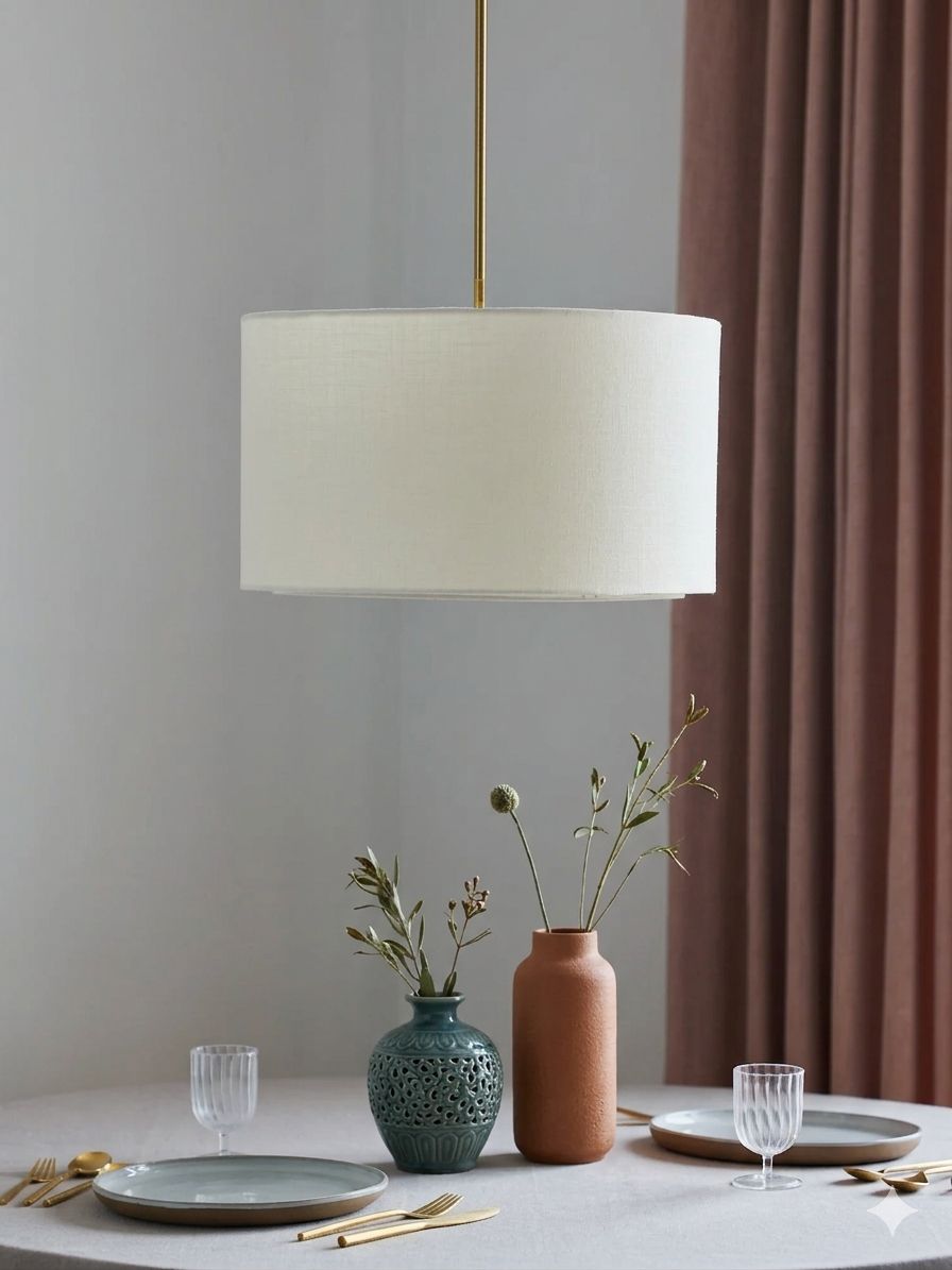 Linen Drum Ivory